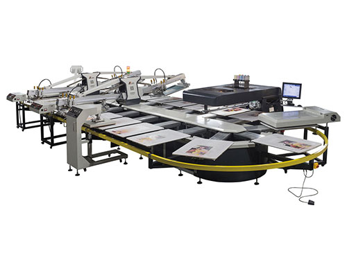 SPO oval printing machine with digital printer